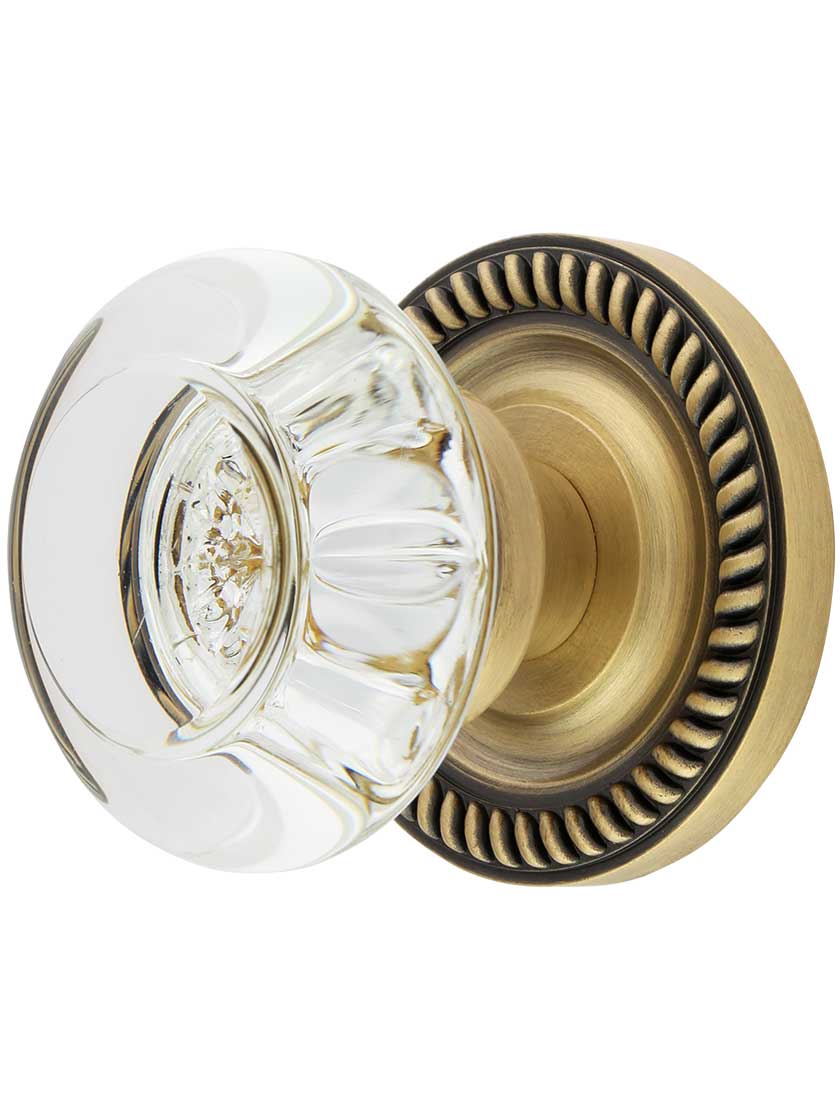 Charleston Rosette Door Set With Empire Door Knobs House of Antique